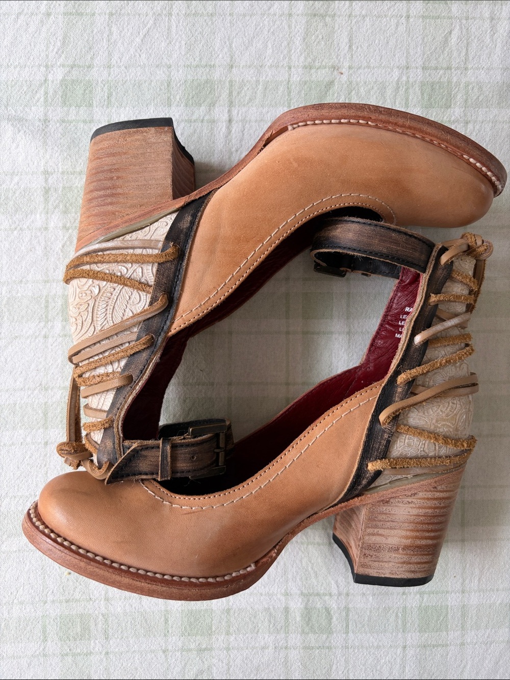 Freebird RAEANNE Women's Tan Leather Heeled Shoes